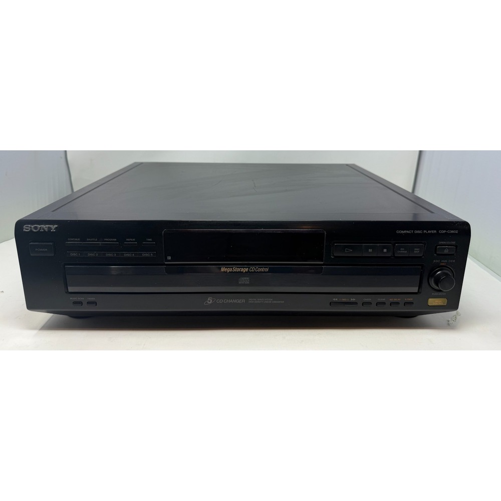 Sony CDP-C360Z 5 Disc CD Changer MegaStorage High Density Converter No Remote